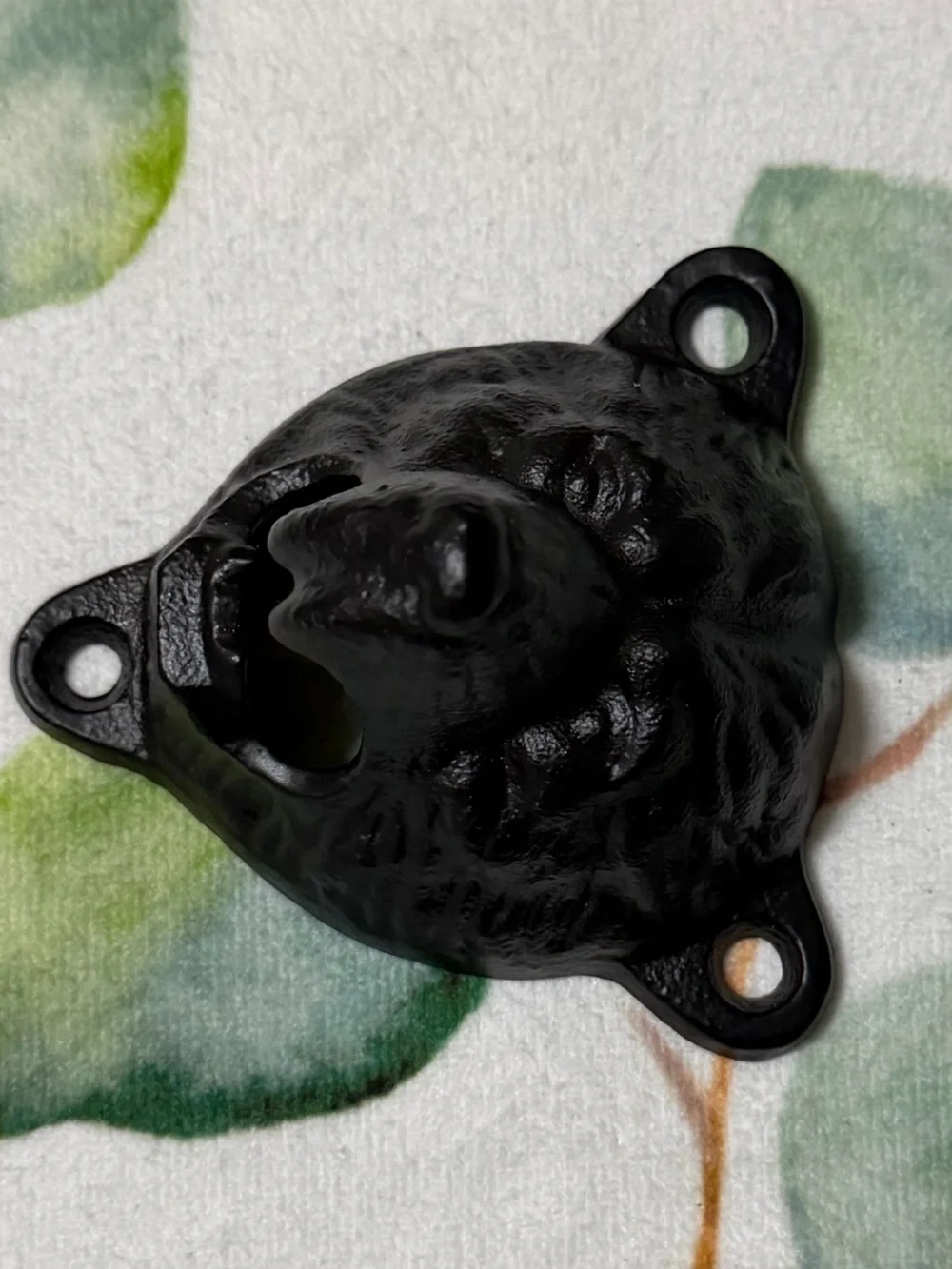 Black Bear Head Bottle Opener- Decorative Cast Iron opener